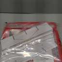 ZOBER Christmas Ornament Storage Box - Stores 128 Ornaments W/ 2 Sided Zipper - Flexible Plastic Christmas Ornament Storage Containers - 3 Inch Cube Compartments - Red