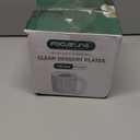 FOCUSLINE 100 Count 6 Inch Clear Plastic Plates, Disposable Heavy Duty Salad Dessert Plates- Premium Hard Plastic Plate Fancy Disposable Clear Plate for Weddings, Parties and Events