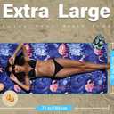 4 Pack Microfiber Lightweight Beach Towel Sand Free Quick Dry Absorbent Thin Compact Towels for Swimming Pool Camping Beach Accessories Large Easy Pack Travel Things for Vacation Essentials Gift