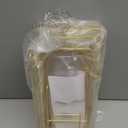 Liuoud 5 Pack Shower Caddy Organizer Rack Shelf for Inside Shower, Self Adhesive Wall Storage Basket Rustproof Stainless Steel Shampoo Holder Bathroom Accessory Decor Set, Gold