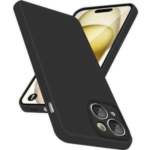 Case for iPhone 15 Case, Anti-Scratch Microfiber Lining, Slim Soft Shockproof Protective Phone Case for iPhone 15 6.1",Black