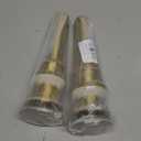 Bathroom Sink Drain Without Overflow, Anti-Clogging Vessel Sink Drain Strainer, Pop Up Drain with Detachable Basket, Hair Catcher Bathroom Sink Drain Stopper (Brushed Gold, No Overflow)