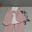 WESIDOM Toddler Boy Clothes Suit Formal Dress Shirt+Bowtie+Vest+Boutonniere+Suspender Pants Boys Gentleman Outfits Set Size 3-4 T