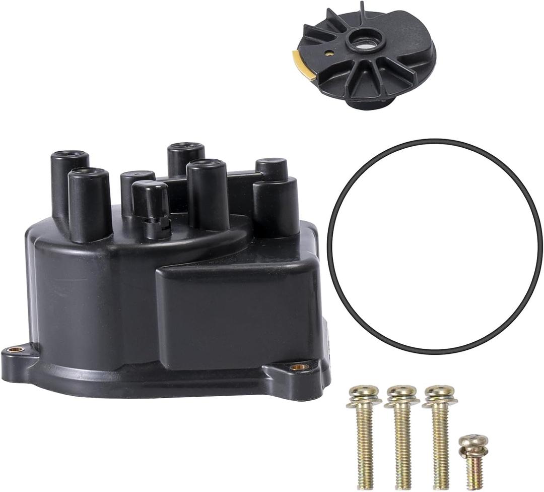 Rldym Distributor Cap Rotor Head Ignition System Kit 30102-P54-006 for Honda Civic, Replace# 30102 P54 006, 30103 P08 003, 30102-P54-006, 30103-P08-003