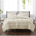 Cannon Heritage Solid Comforter Set Ivory Polyester 3-Piece King Comforter Set, Solid Color Themed, for Men and Women, OEKO-TEX Certified Confidence