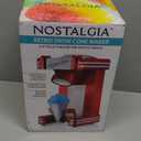 Nostalgia Snow Cone Shaved Ice Machine - Makes 20 Icy Treats - Includes 1 Reusable Plastic Cup - Retro Red