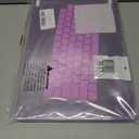 Tuiklol Compatible with New MacBook Air 15 inch Case 2023 M2 Clip, Model A2941 Hard Shell Case with Keyboard Cover & Screen Protector & OTG Adapter with Air 15.3 M2 Cover,Sparkly Purple