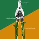 10-Inch Aviation Snip, Straight Tin Snip for Cutting Metal Sheet