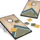 EastPoint 2 ft x 3 ft Cornhole Set, Bean Bag Toss, 2 Boards & 8 Bean Bags | Nests Together for Compact Storage, Portable Cornhole Game for Tailgates, Outdoor Family Games, Cornhole Board Set