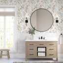 Safiyya Floral Peel and Stick Wallpaper Boho Contact Paper 17.3" x 197" Removable Self Adhesive Waterproof Wallpaper for Bathroom and Bedroom Botanical Modern Wall Paper Pink