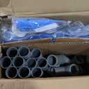 Jojoka 118x 79 x 26 inch Rectangular Frame Pool Outdoor Backyard Above Ground Swimming Pool (Blue)