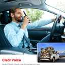 Walkie Talkies Long Range, Topsung M880 FRS Two Way Radio for Adults with Mic LCD Screen/Resistance Wakie-Talkies with Noise Cancelling for Men Women Outdoor Adventures Cruise Ship (Red 2 in 1)