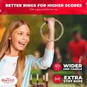 Swooc Games - Rustic Ring Toss Game (All Weather) - Easy Setup & Extra Games Included - Ring Toss Game for Adults - Outdoor Activities for Adults - Yard Toys for Kids - Backyard Fun - Outdoor Party