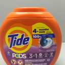 Tide PODS laundry detergent pacs, 3-in-1 Stain Remover, Odor Fighter, Color Protector, 76 Count, HE compatible, Spring Meadow Scent