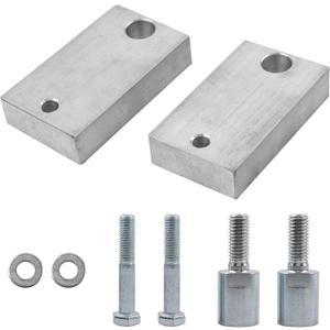 ATRACYPART 1" Motor Mount Lift Kit  Compatible with Jeep Wrangler YJ (1987-1995) & TJ (1997-2006)  Improves Driveline Angle & Suspension Performance