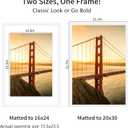 YESKAY 20x30 Picture Frame White Set of 3, Display Pictures 16x24 with Mat or 20 x 30 Without Mat, Poster Frames 20x30 for Wall Hanging Horizontal and Vertical