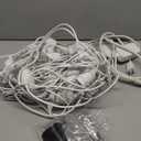 Mlambert 3 Color Outdoor LED Dimmable String Lights for Patio with Remote, Plug in 48FT Waterproof Shatterproof LED Bulb Light for Cafe-White Cord