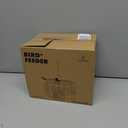 Kingsyard Squirrel Proof Platform Bird Feeders for Outdoor Hanging, 10" Wide Metal Caged Bird Feeder for Small Wildbirds Finches, Recycled Plastic Feeding Platform with Metal Seed Tray, Green