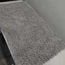 Yimobra Long Bathroom Rug Mat, 44 X 24, Non Slip Soft Absorbent Water, Machine Washable Quick Dry, Thick Modern Bath Bedroom, Bath Mat for Bathroom Floor, Home Decor Accessories, Grey (2' x 3'8" (Rectangular))