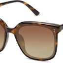 SOJOS Trendy Oversized Sunglasses for Women and Men (Brown/Gradient Grey)