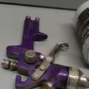 HVLP Spray Gun with Replaceable 1.4mm 1.7mm 2.0mm Nozzles Needle Cap Automotive Air Paint Sprayer Gun Kit with 600cc Capacity Cup for Car Primer,Furniture Surface Spraying,Wall Painting,Base Coatings