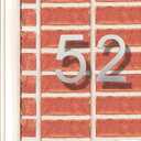 BetLight 8 Inch Modern House Numbers- Premium Aluminum Floating Home Address Number with Exquisite Drawing Process, Silver, Number 7