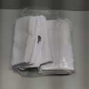 YoungsTex White 100% Blackout Curtains 45 Inch Length - Shor Thermal Insulated Drapes with Light Blocking Room Darkening for Bedroom Window Privacy Protection, 2 Panels, 42 X 45 Inch