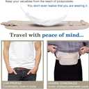 Money Belt for Travel Women and Men Slim Hidden Travel Wallet with RFID Blocking