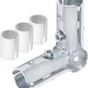 Sets 3 Way 90 Degree L Structural Pipe Connector Clamp , Fits OD 1.000" Round Tube and 3/4" EMT