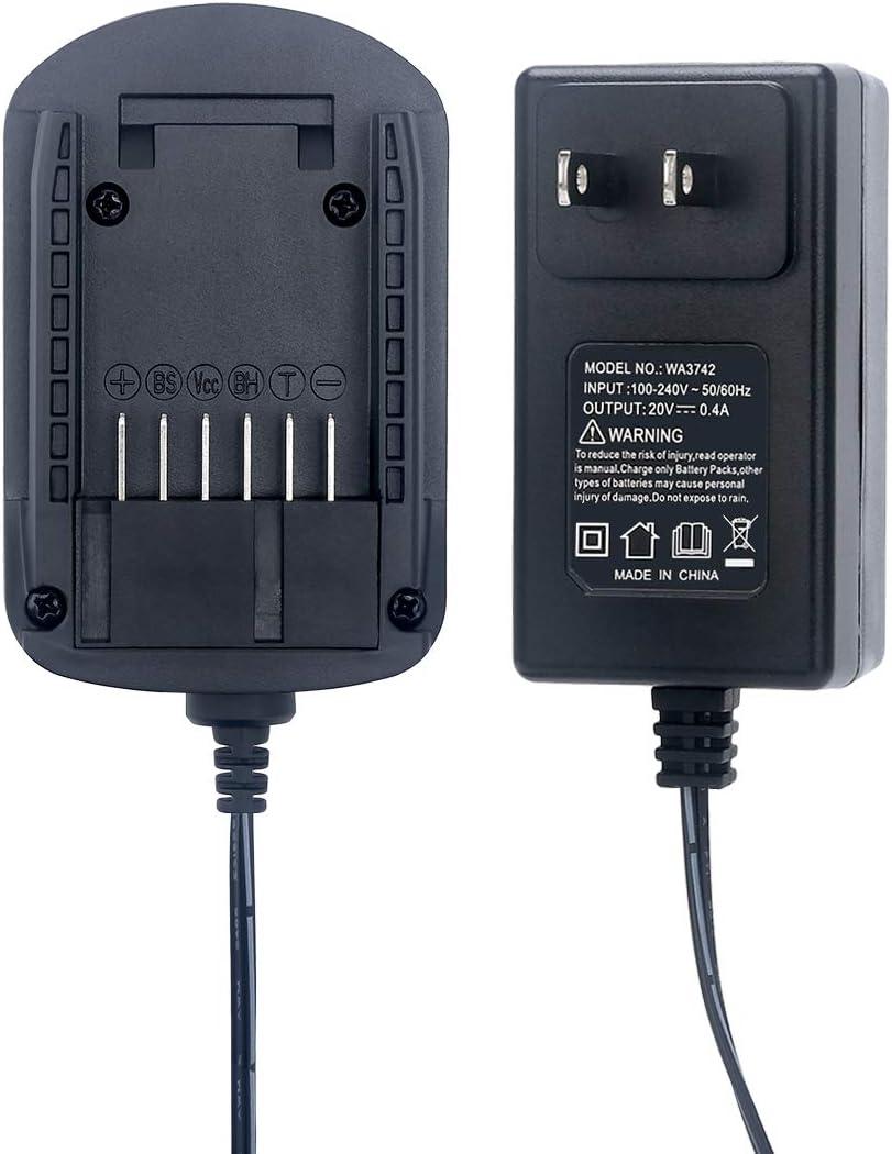 Lasica Replacement for Worx Battery Charger 20V WA3742 Compatible with Worx 20V Lithium Battery WA3520 WA3525 WA3578 WA3575 WA3522 WA3732 WA3770 WA3875 WA3881 Battery Charger