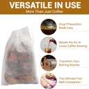 Belle&Beau 100pcs Premium Cold Brew Coffee Filter Bags, No Mess Cold Brew Bags, Easy-Use Disposable Grinds Coffee Pouches, Versatile Coffee Tea Bags for Smooth Cold Brew with Drawstring, 4 x 6 Inches