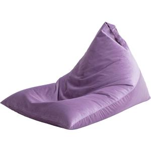 Nobildonna 4ft Bean Bag Chair Cover (No Filler) for Adults, 400L Extra Large Premium Velvet Beanbag Chair Cover, Washable Beanbag Without Filling Ultra Soft Triangular Lazy Sofa Cover (Purple)