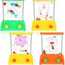 Gejoy 3 Pieces Water Games Handheld Water Ring Toss Handheld Game Mini Retro Games Pastime Toys Car Toys Birthday Party Favor for Kids Children Gifts(Classic Style)