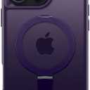 Magnetic Invisible Stand Designed for iPhone 16 Pro Case [Military Drop Protection] [Compatible with MagSafe] Shockproof Slim Translucent Matte Cover for iPhone 16 Pro Phone Case 6.3", Purple