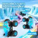 DYODYORC Remote Control Car, 2.4Ghz All Terrain Shark Monster Truck Toys, RC Truck with Music, 3 Lighting Effects, 360 Stunt Capable, 2 Batteries Ready to Run, Toy Gifts for Boys and Girls (Blue)