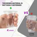 Astomi 16 oz Disposable Plastic Cups, BPA-Free, 200 Packs