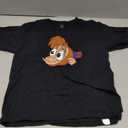Disney Aladdin Abu Large Face T-Shirt, Black, M