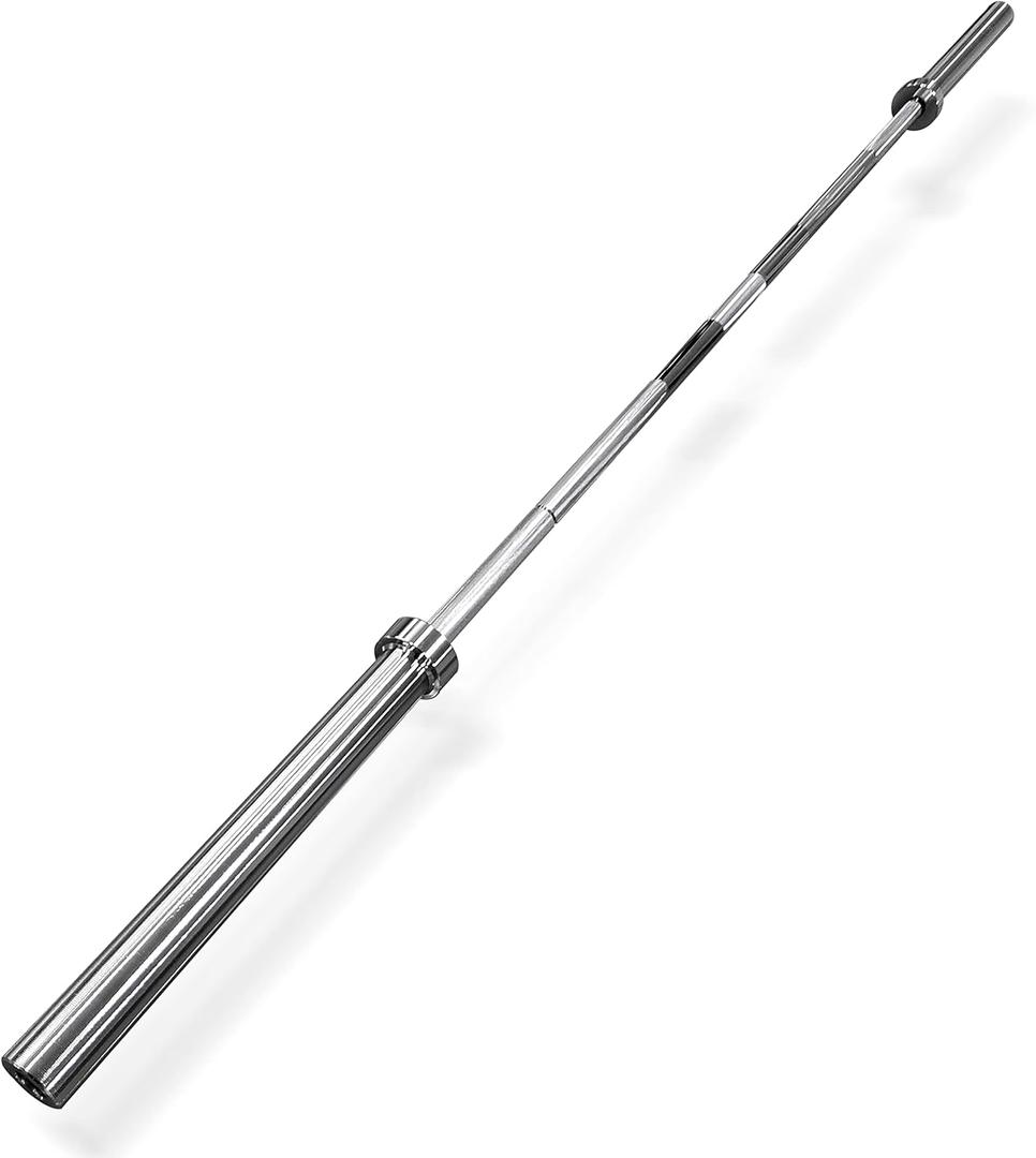 CAP Barbell 2-Inch Olympic 7 ft Barbell Bars | Multiple Options (Chrome)