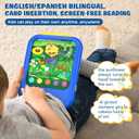 Kids Learning Tablet Educational Learning Pad for Toddlers 2-5 to Learn Alphabets, Numbers, Foods, Time, Music, Talking Cards for ToddlersLearning Educational Toy Kids Gifts