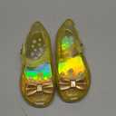 OMGard Girls Jelly Shoes Size 12, Princess Dress Up Flat Sandals Toddler Summer Cute Little Kids Clear Glitter Mary Jane