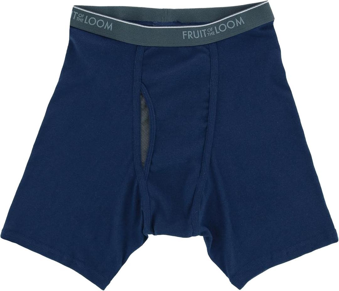 Fruit of the Loom Men's Coolzone Boxer Brief Underwear (3 Pack) (Medium, Black/Red/Navy)