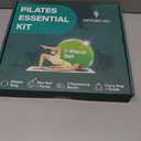 Pilates Home Workout Kit 7pc Pilates Set for Women with Toning Ring (Magic Circle), Mini Ball & Resistance Bands. Full Mat Pilates Equipment for Yoga, Core & Stretching at Home