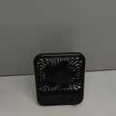 Small Desk Fan, 100 Speeds Personal Fan Portable Rechargeable with Battery Powered, 180Tilt Adjustable Quiet Bedroom Fan, Home Beach Camping Travel Office Desk Accessories, Black