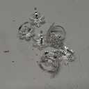 ZeeDix Christmas Silver Snowflake Napkin Rings Set of 8, Napkins Ring for Dinning Table - Rustic Dinner Tables Decoration for Wedding Receptions Christmas Thanksgiving Holiday Party Dinner Parties