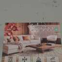 3x15 Ft Long Hallway Runner Rug – Non-Slip Washable Wide Kitchen Runner | Modern Abstract Floor Carpet for Indoor Entryway, Bedroom, Living Room (Brown Beige,3x15)