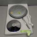 DEIOVWXS Makeup Mirror, 3000mAh Rechargeable Double-Sided Magnifying Vanity Mirror with 3 Colors, 1X/10X, 360 Rotation, Adjustable Brightness, Gifts for Mom, Women,Wife, Girls, Dorm Room Essential (Chrome)