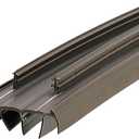 M-D Building Products 67967 Kerf Style 36 Inch Vinyl Replacement Door Bottom with Vinyl Fins, Brown (2 Pack)