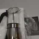 SIXAQUAE Stovetop Espresso Maker, Crystal Glass-top & Stainless Steel Espresso Moka Pot,Classic Italian coffee maker360ml