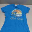 I was On A Boat That Day Vintage Retro Pontoon Boat T-Shirt S Blue