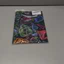 Funnycokid Boys Shirts Neon Color Size 9 12 Girls Back to School T-Shirts Kids Clothes Tops Tees Graphic Print Short Sleeve Cool Book 9-12 Years (M)